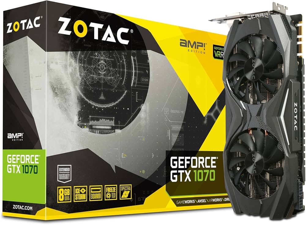 Amazon | ZOTAC GeForce GTX 1070 AMP グラフィックスボード VD6069