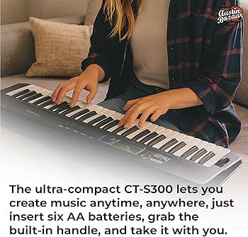 Amazon.com: Casio CT-S300 61-Key Keyboard Bundle with Adjustable