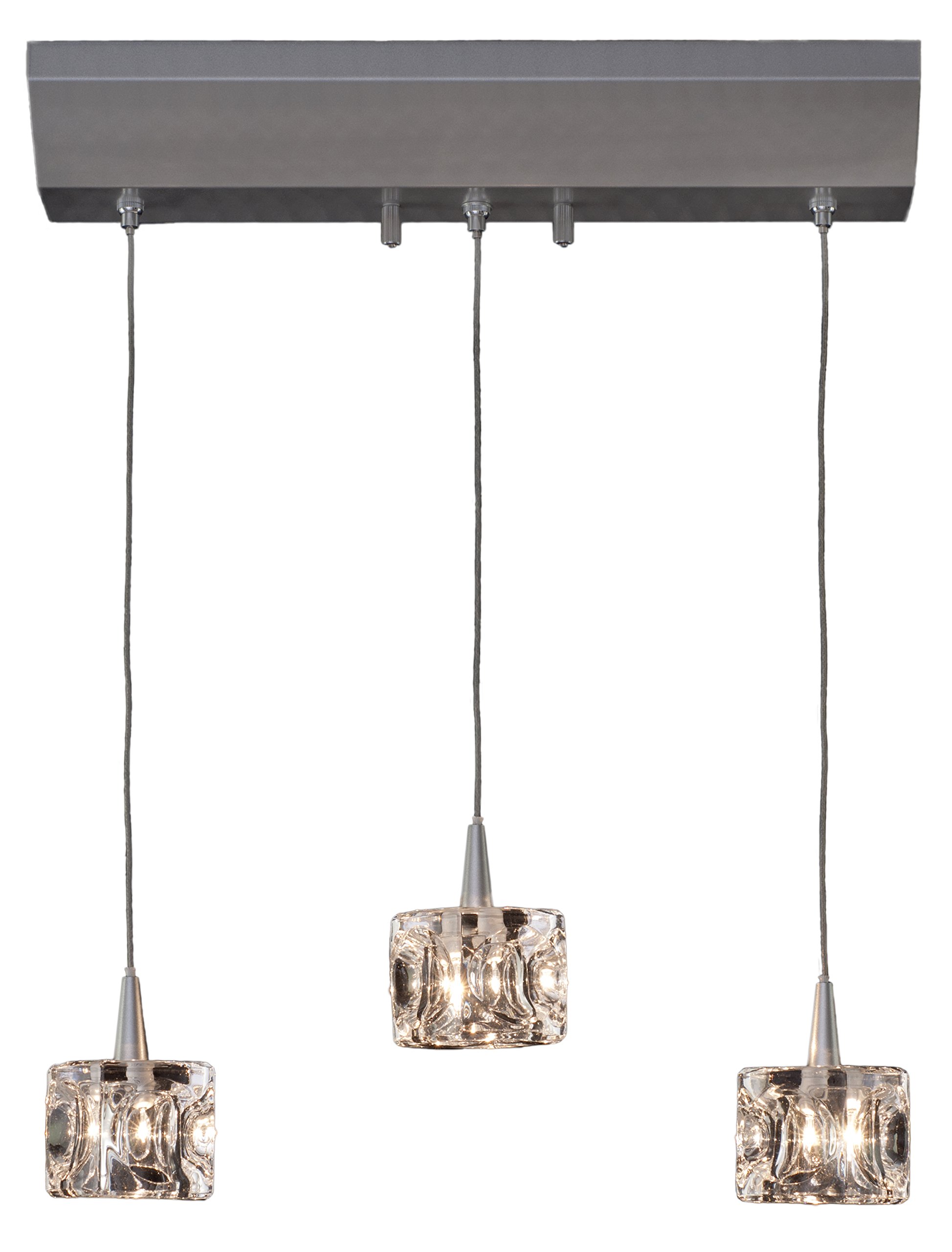 希少】キシマ 6灯 ペンダントライト ハロゲンランプ ガラス製