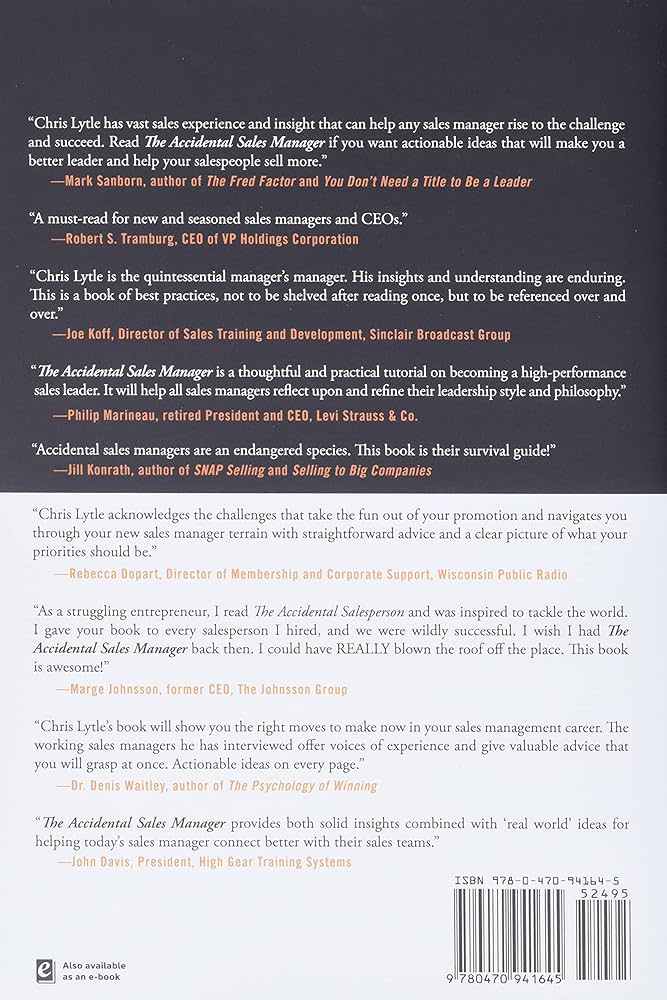 The Accidental Sales Manager: How to Take Control and Lead Your