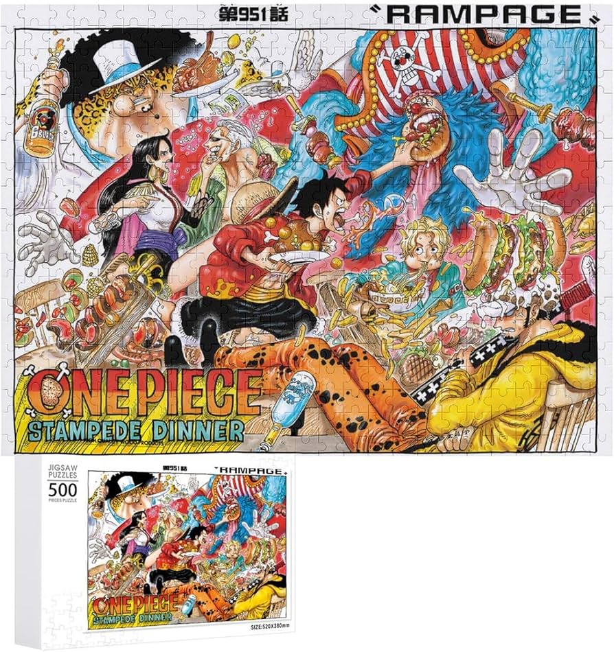 Amazon.co.jp: ワンピース/ONE PIECE 500/1000ピース 木製パズル 減圧