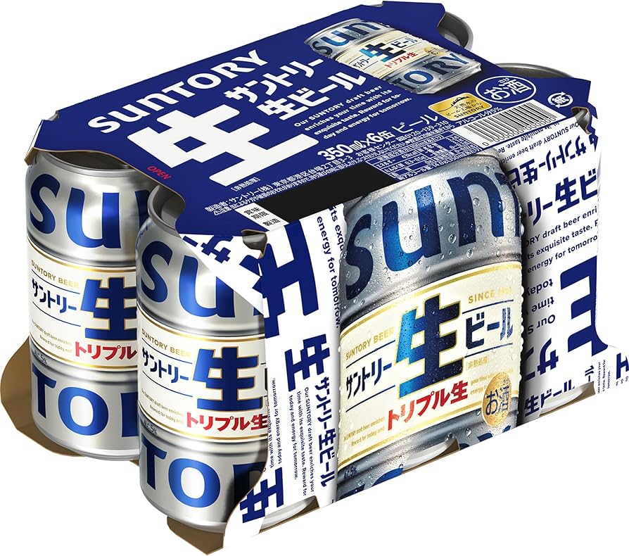 Amazon.co.jp: サントリー 生ビール 350ml×6缶パック : 食品・飲料・お酒