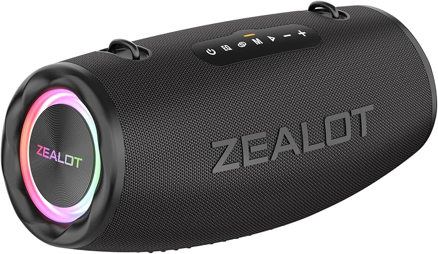 Amazon.com: ZEALOT 80W Portable Bluetooth Speaker, Stereo Sound