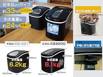 Amazon.co.jp: 【めざましテレビで紹介されました】ALTENA 製氷機 小型