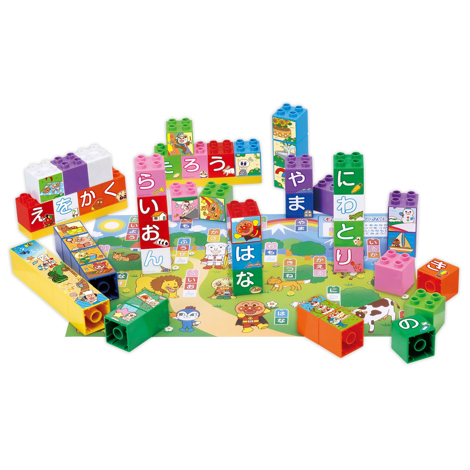 Amazon.co.jp: BlockLabo ブロックラボ アンパンマンひらがなブロック