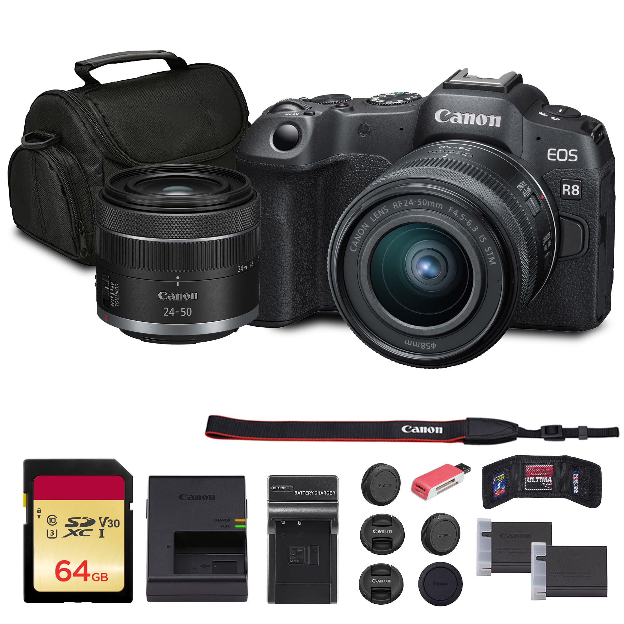 Amazon.com : Canon EOS R8 Mirrorless Camera with RF 24-50mm f/4.5