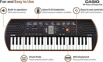 Casio SA-76 44-Key Mini Personal Keyboard : Amazon.sg: Electronics