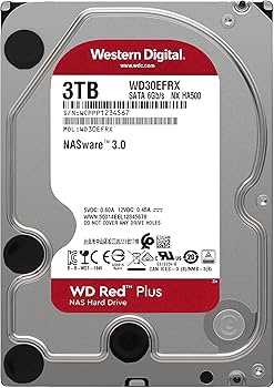 Amazon.com: Western Digital 3TB WD Red Plus NAS Internal Hard
