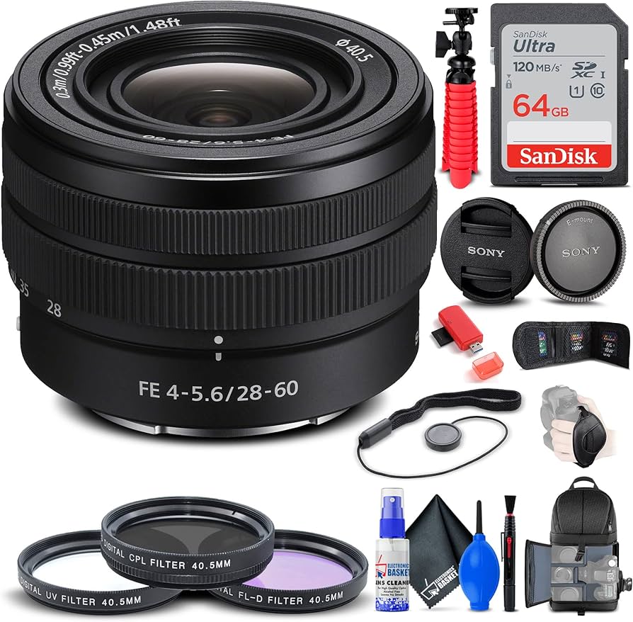 Amazon.com : Sony FE 28-60mm f/4-5.6 Lens (SEL2860) + Filter Kit +