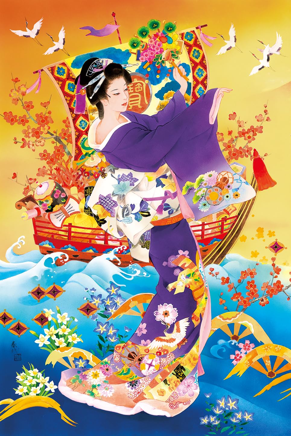 Amazon.co.jp: エポック社 1000ピース ジグソーパズル イラスト/アート