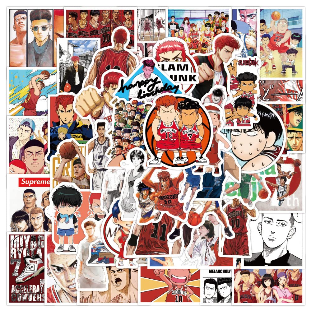 Amazon.co.jp: スラムダンク ステッカー 50枚セット Slam Dunk 流川楓