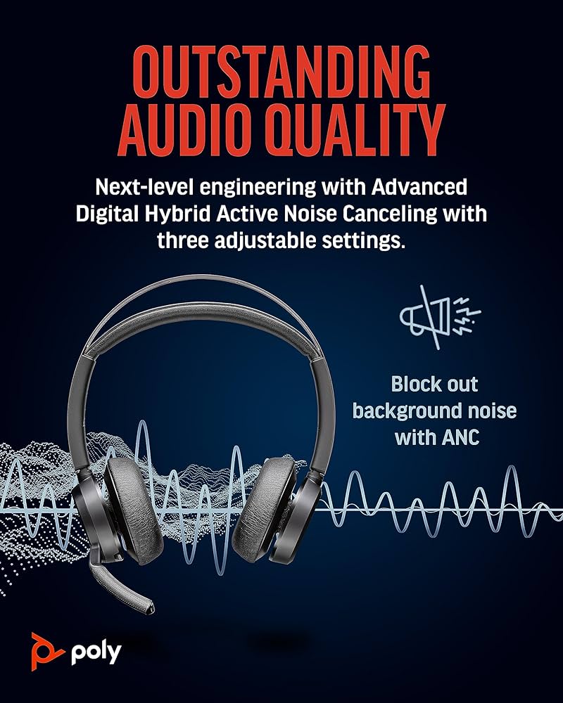 Amazon.co.jp: 【Amazon.co.jp限定】Poly ワイヤレスヘッドセット