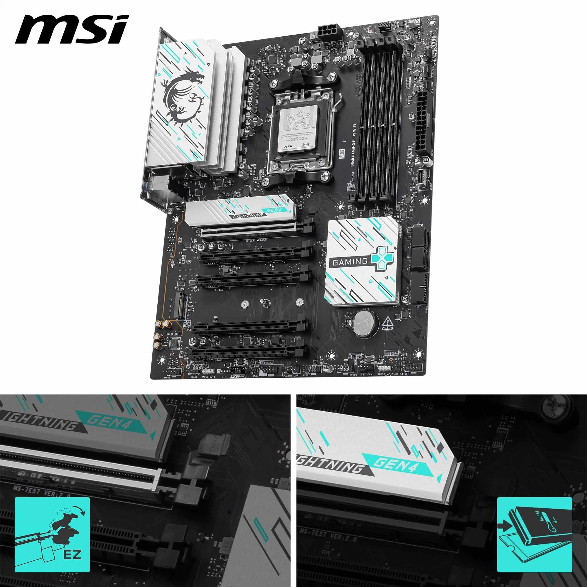 Amazon.com: MSI B840 Gaming Plus WiFi Motherboard, ATX - Supports