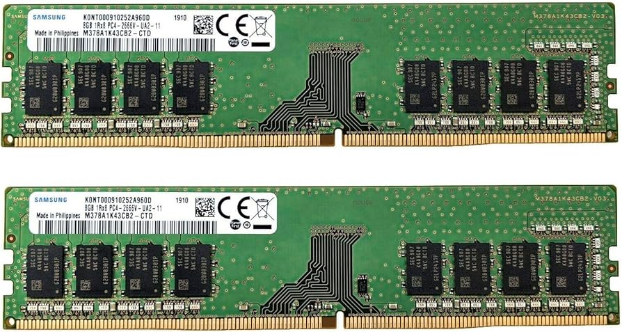 Amazon.co.jp: Samsung 16GB (2x8GB) DDR4 2666MHz DIMM PC4-21300