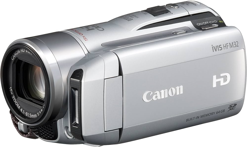 Amazon | Canon デジタルビデオカメラ iVIS HF M32 スノーシルバー