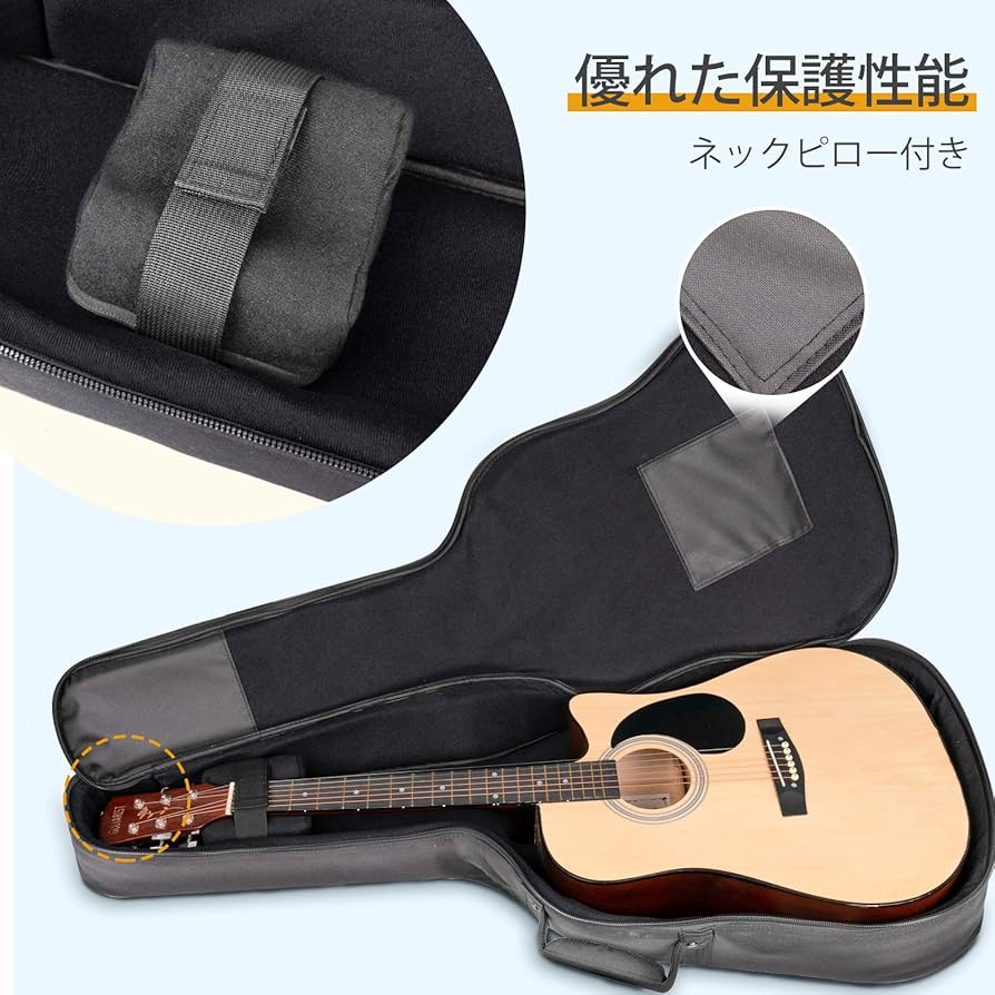 Amazon.co.jp: CAHAYA アコースティックギター ギグバッグ ネック