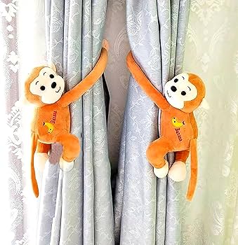 Amazon.co.jp: 2個セット ぬいぐるみ カーテンタッセル ふさかけ