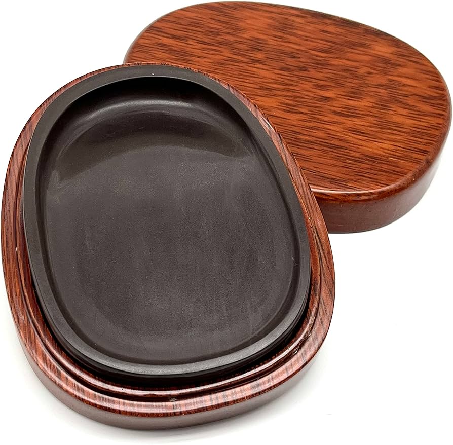 中国文房具】『端渓硯／裏面 端渓硯産出坑地図』箱 衣装箱 外装箱