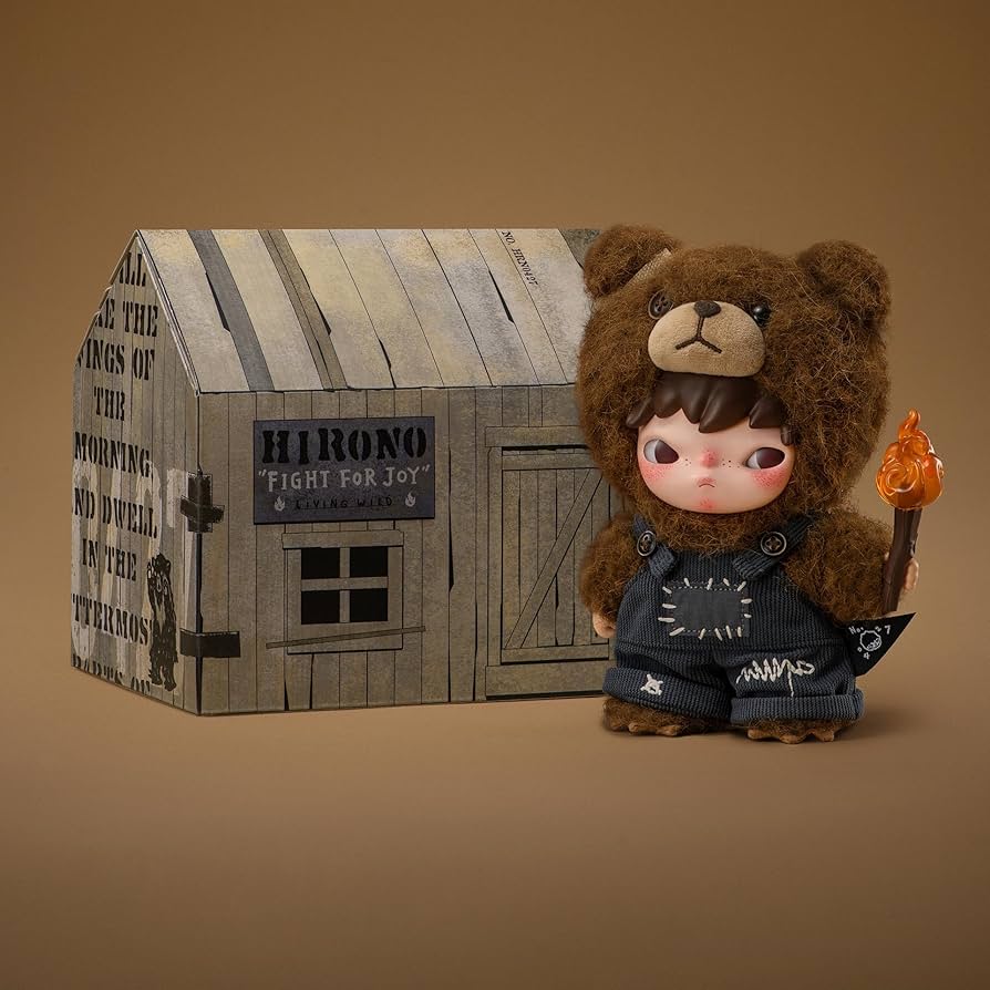Amazon.com: POP MART Hirono Living Wild-Fight for Joy Plush Doll