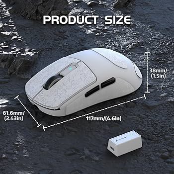 Amazon.com: ATTACK SHARK R6 Wireless Gaming Mouse, Tri-Mode