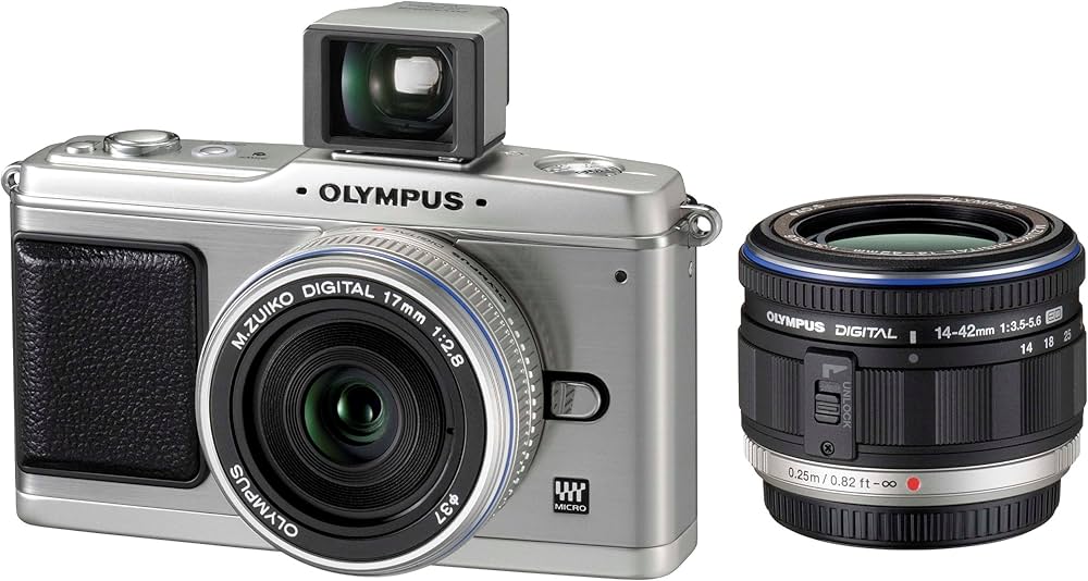 Amazon | OLYMPUS ミラーレス一眼 E-P1 ツインレンズキット シルバー E