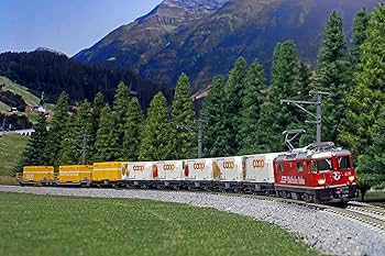 Amazon | KATO Nゲージ レーティッシュ鉄道 コンテナ貨物列車 8両