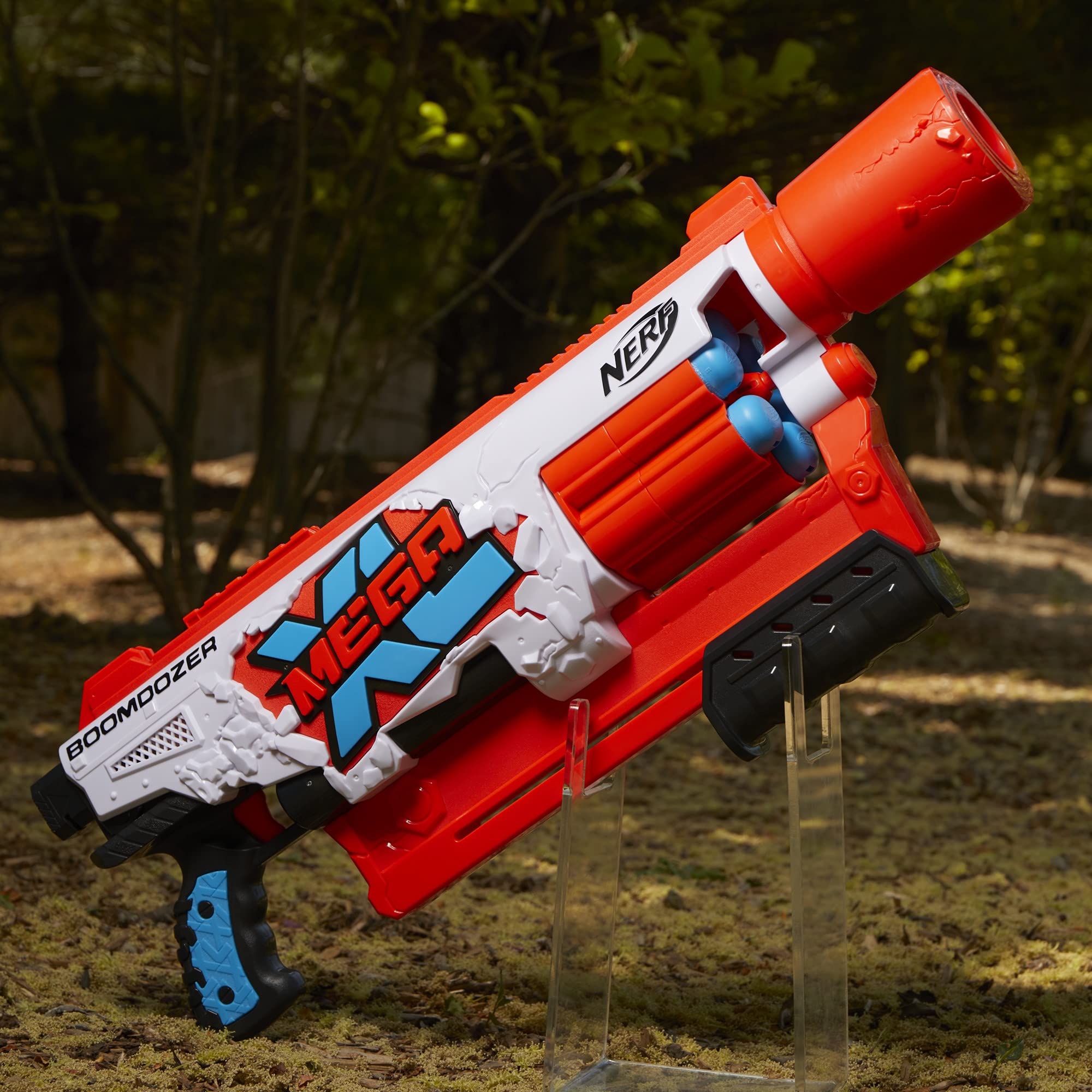 Amazon | NERF Mega XL Boom Dozer Blaster, Largest Mega Darts Ever