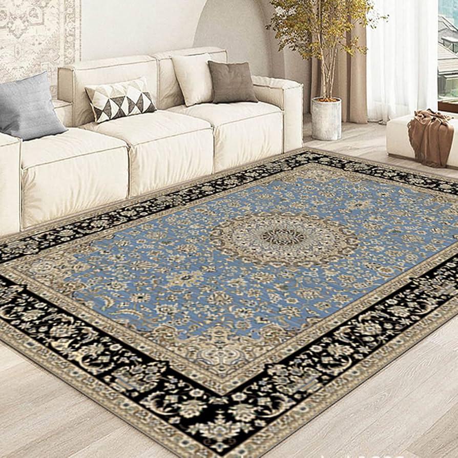 Amazon｜ペルシャ絨毯風 ペルシャ柄 洗える ラグ ラグマット ラグ