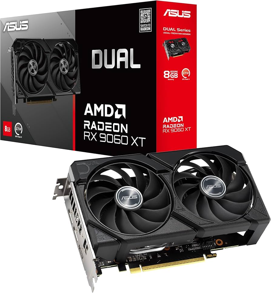 Amazon.com: ASUS Dual Radeon™ RX 9060 XT 8GB GDDR6 Graphics Card