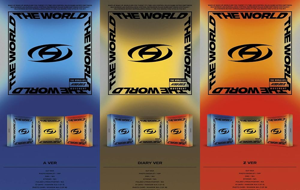 Amazon.co.jp: ATEEZ THE WORLD EP.1 : MOVEMENT Album 3 Version SET