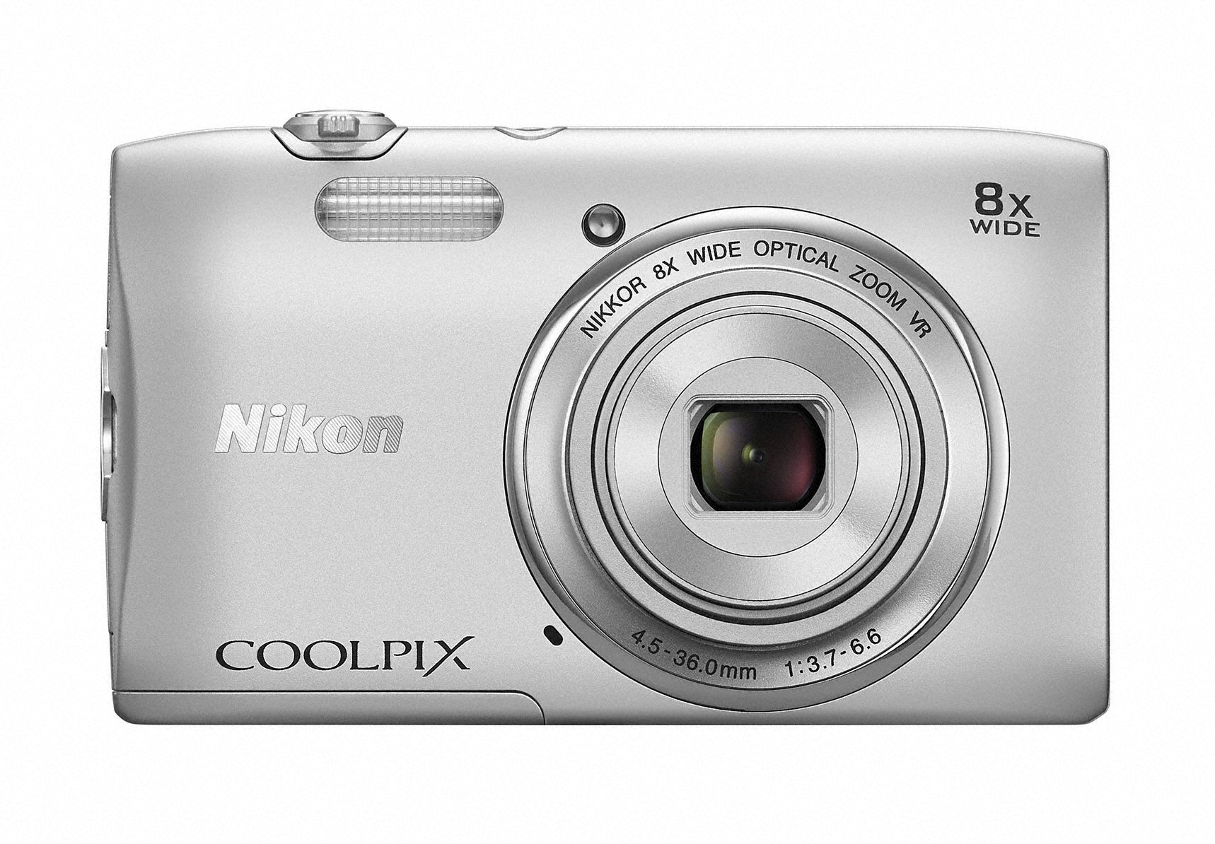 Amazon.com : Nikon Digital Camera COOLPIX S3600 Silver S3600SL