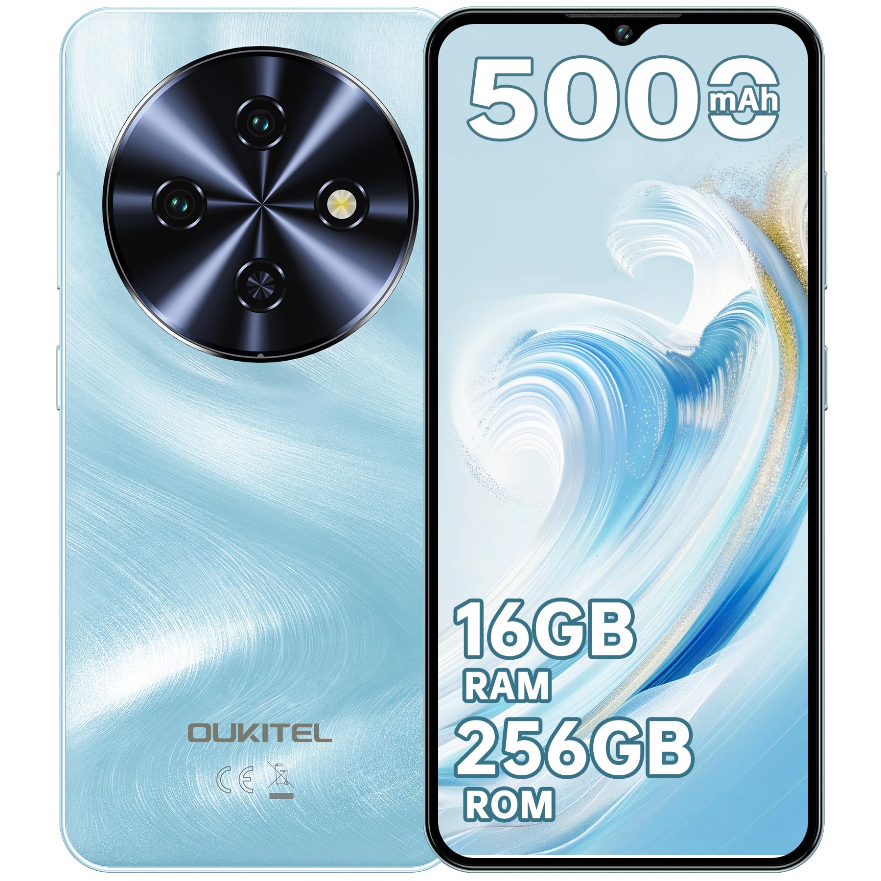 Amazon | OUKITEL C5 SIMフリー スマホ 本体 16GB RAM+256GB ROM 1TB