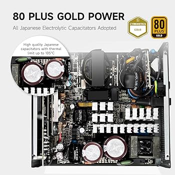 Amazon | PCCOOLER CPS PSU YS1000 電源、1000W 80 Plus Gold 認定