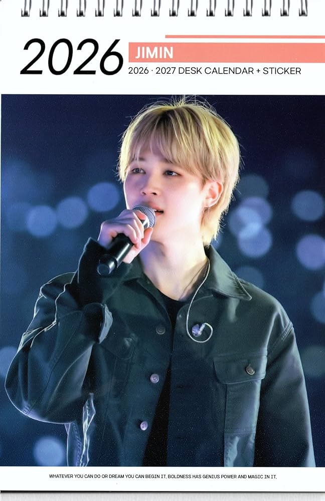 Amazon.co.jp: ジミン 卓上 カレンダー (写真集) 2026~2027年 (2年分