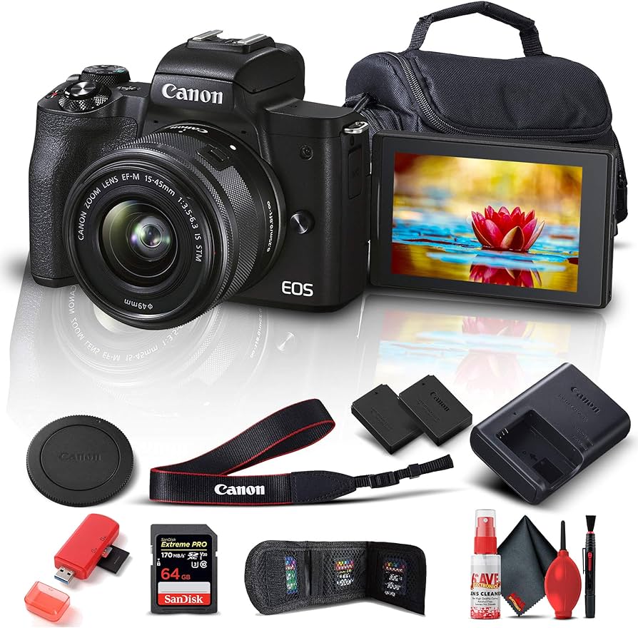 Amazon | Canon ミラーレス一眼カメラ EOS M50 Mark II 15-45mmレンズ