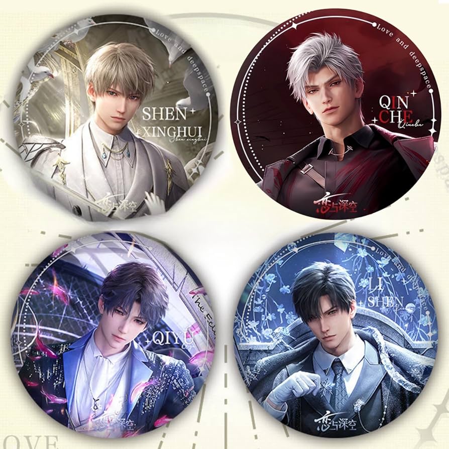 恋と深空 日本語版 VIP 缶バッジ アクリル 手紙 セイヤ レイ ホムラ