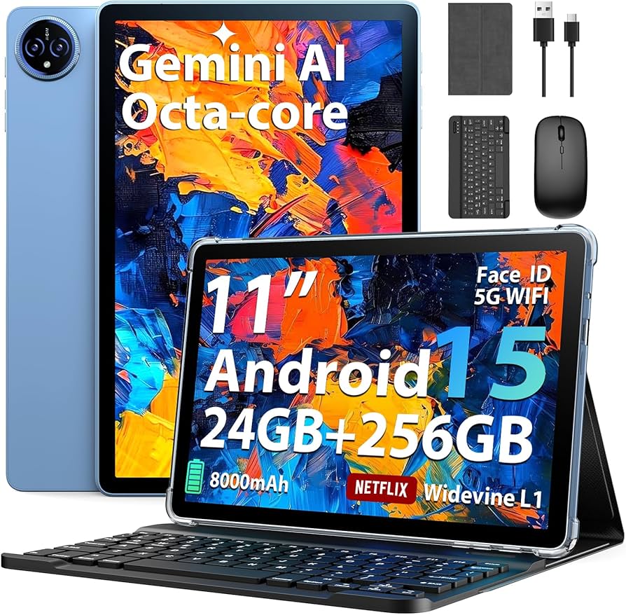 Amazon.com : Suicoey 2026 11 Inch Android 15 Tablet with Keyboard