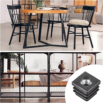 Amazon.co.jp: uxcell 角管挿入 プラスチックプラグ キャスター挿入