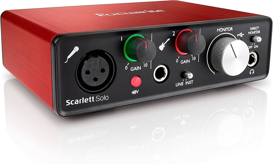 Amazon.co.jp: Focusrite Scarlett Solo G2 2in 2out 24bit 192kHz USB