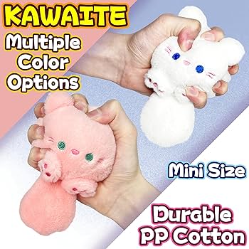 Amazon.co.jp: ピンクの猫のぬいぐるみ、女の子と男の子向けのかわいい