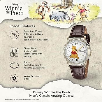 Amazon.com: Disney Winnie The Pooh Watch for Men – Classic