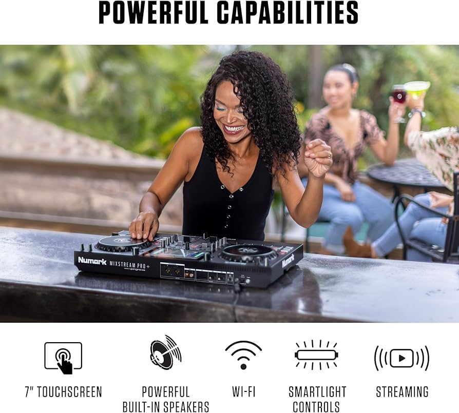 Amazon.com: Numark Mixstream Pro+ DJ Controller with Stem