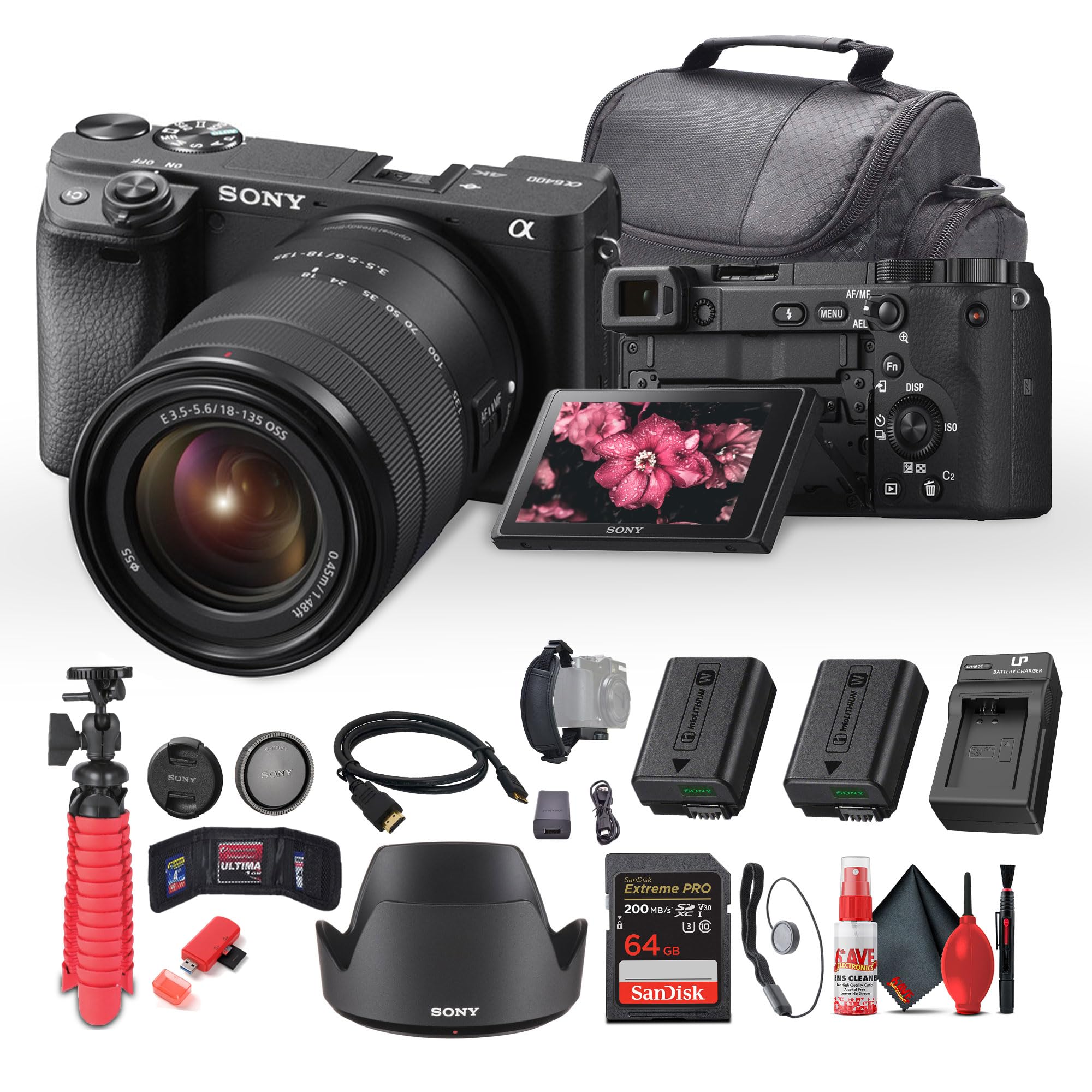 Amazon.com : Sony a6400 Mirrorless Camera with 18-135mm Lens with