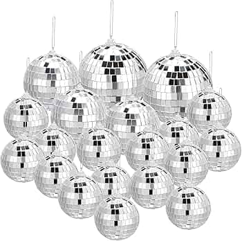 Amazon.co.jp: uxcell ミラーボール 5 cm 8 cm 10 cm 反射ボール 吊り