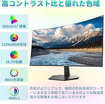 Amazon.co.jp: Minifire曲面 モニター27インチ USB-C 120Hz 1500Rの
