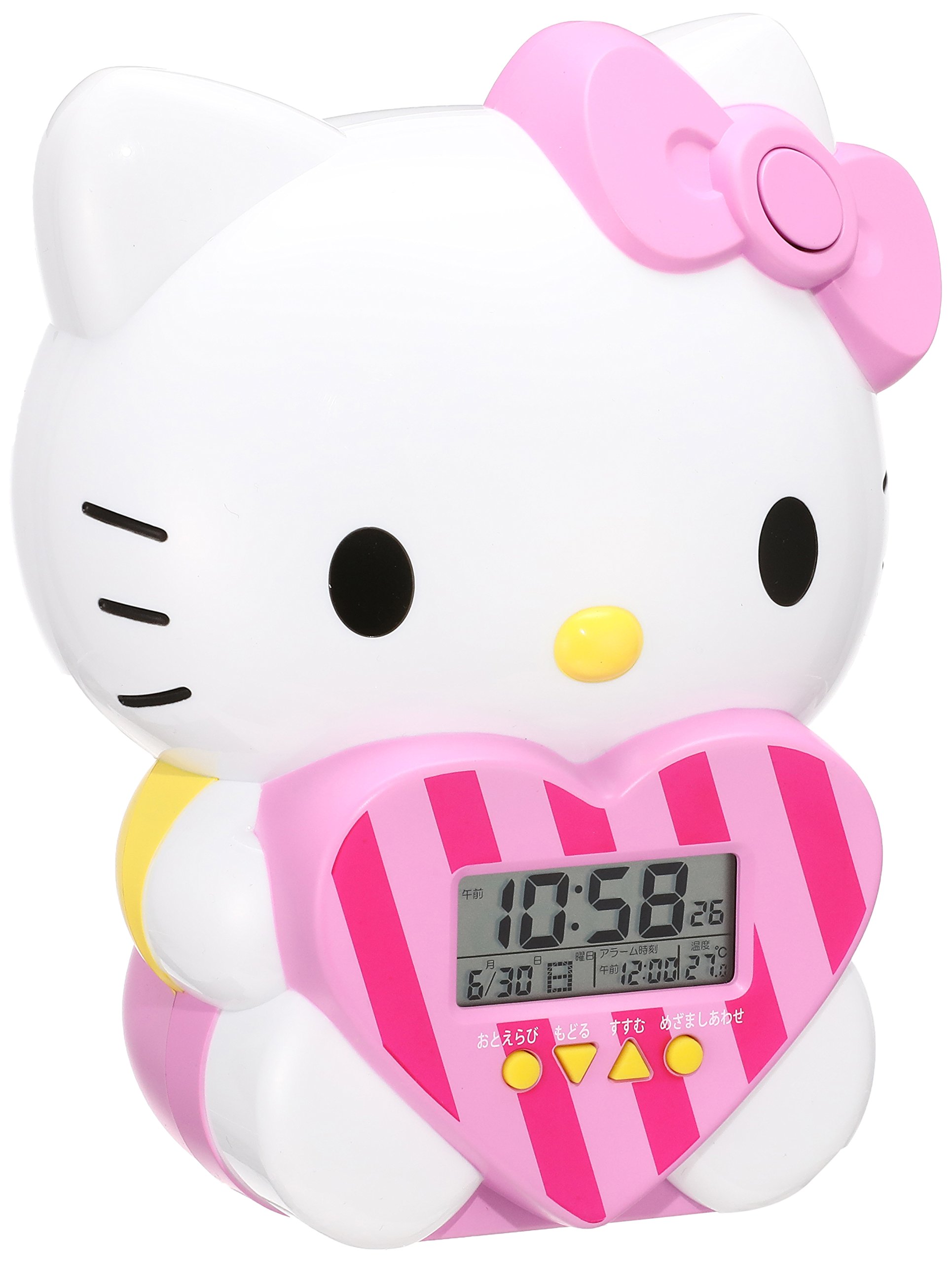Amazon.co.jp: セイコー クロック 目覚まし時計 ハローキティ