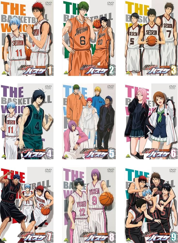 Amazon.co.jp: 黒子のバスケ 2nd SEASON [レンタル落ち] 全9巻セット