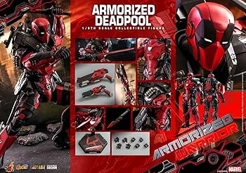 Amazon.com: Hot Toys 1:6 Armorized Deadpool, Red : Toys & Games
