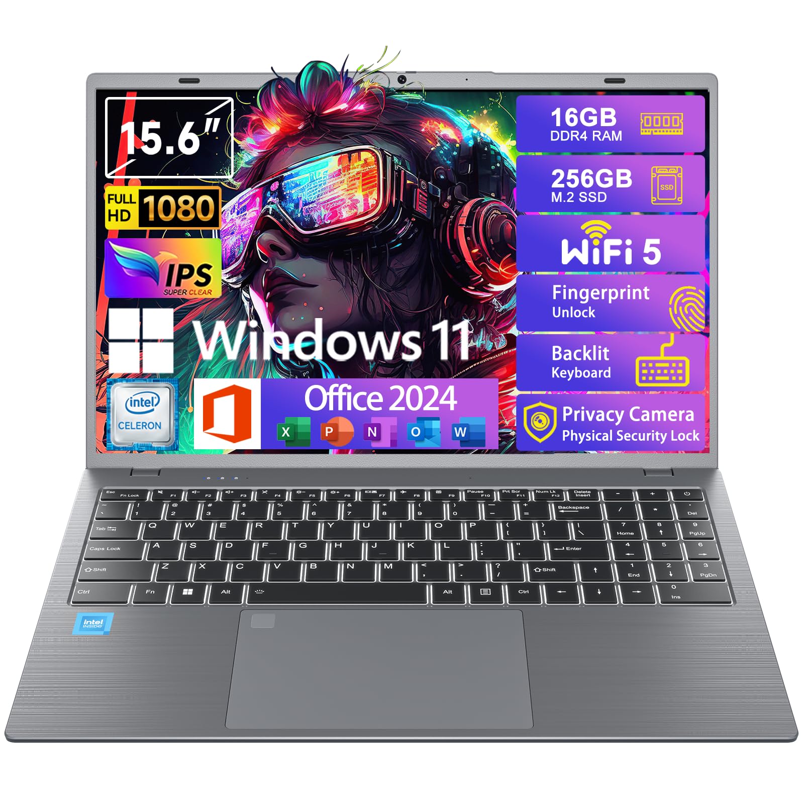 Amazon.com: HPUMLSE Windows11 Intel Laptop 15.6”HD Display