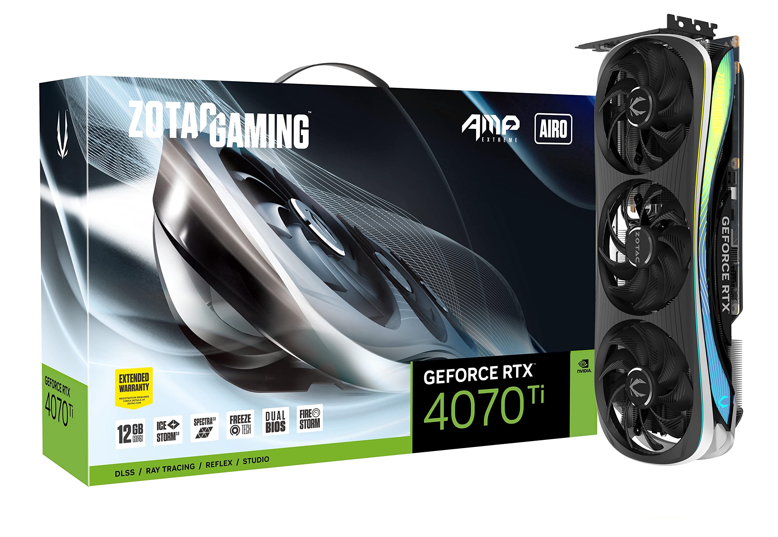 Amazon.com: ZOTAC Gaming GeForce RTX 4070 Ti AMP Extreme AIRO DLSS
